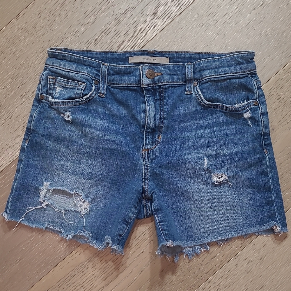 Joe's Jeans Distressed Blue Jean Shorts